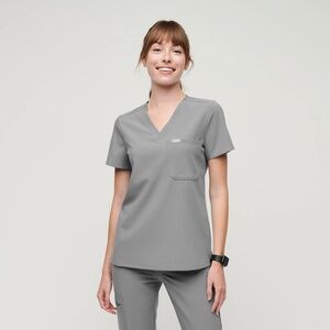 Gray Women's Scrub Set